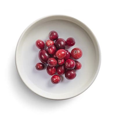 Cranberries on a plate