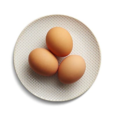 Eggs on a plate