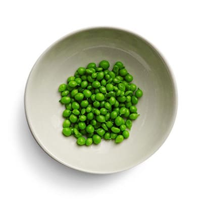 Green peas on a plate