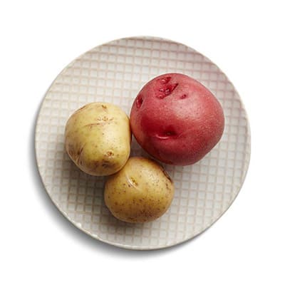 Potatoes on a plate