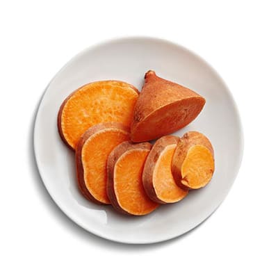 Sweet potatoes on plate