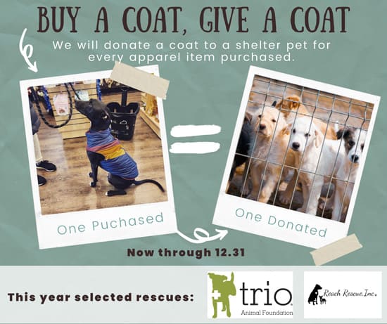 Buy a coat, give a coat event