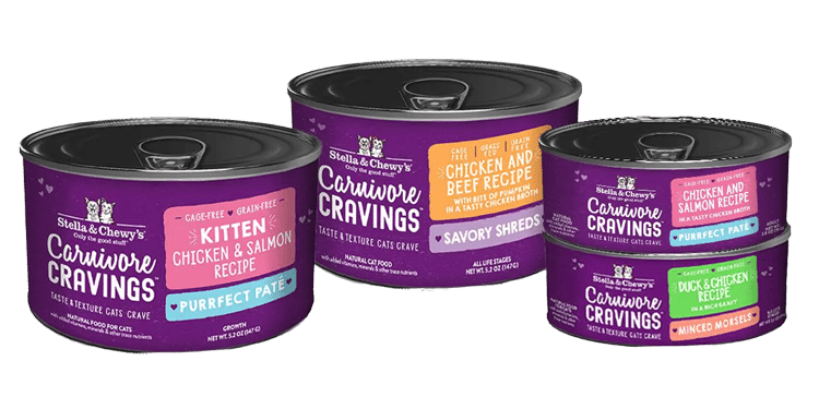 Stella and chewys carnivore cravings canned food for cats