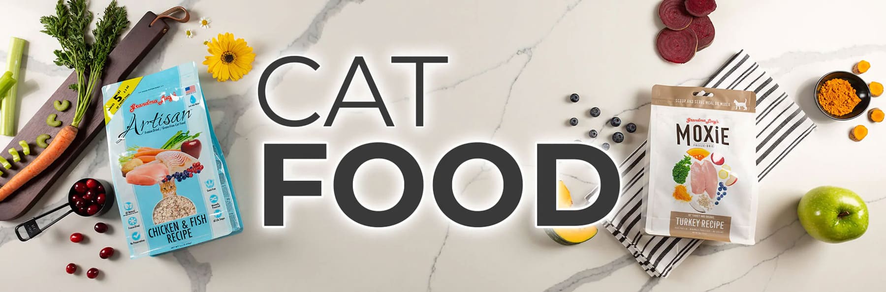 Cat food banner