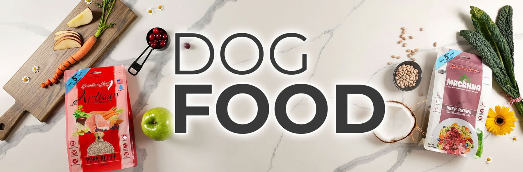 Artisan dog food banner