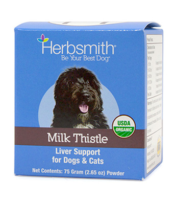 Herbsmith milk thistle supplement for dogs image