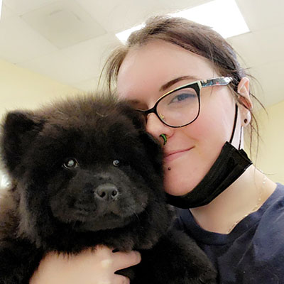 Bentley's petstuff groomer Christina from Downers Grove