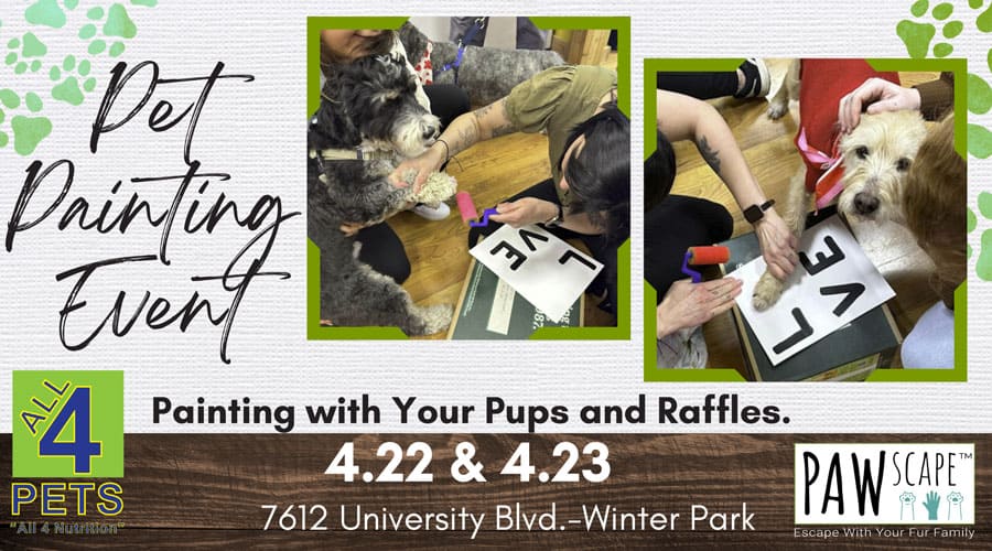 Paw Painting PAWscape™ Event | Winter Park, FL.