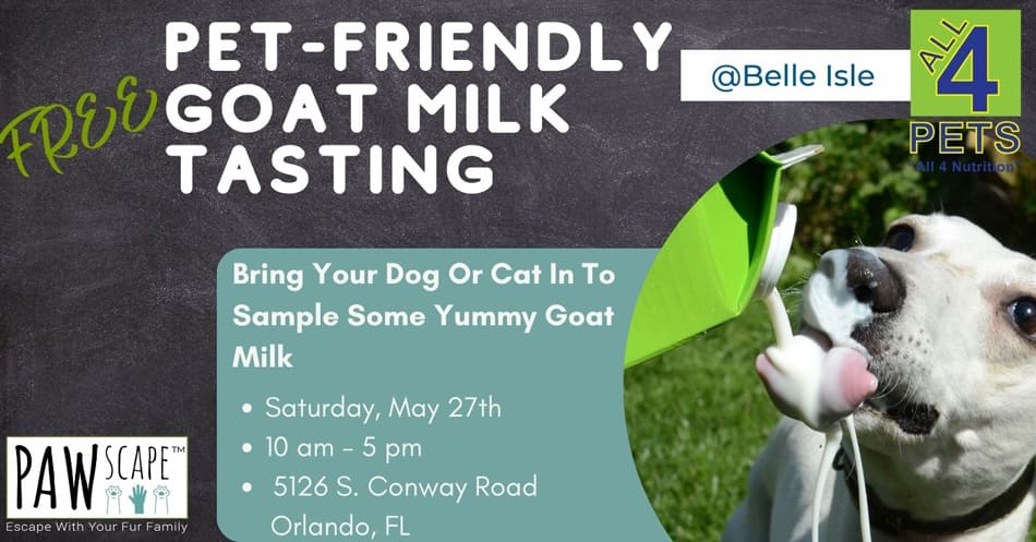 Free Pet-Friendly Goat Milk Tasting PAWscape™ Event Belle Isle | May 27th
