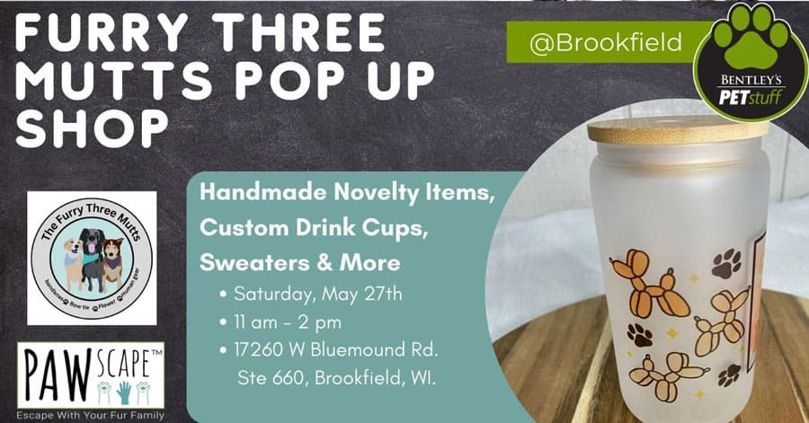 Furry Three Mutts Pop Up PAWscape™ | May 27th
