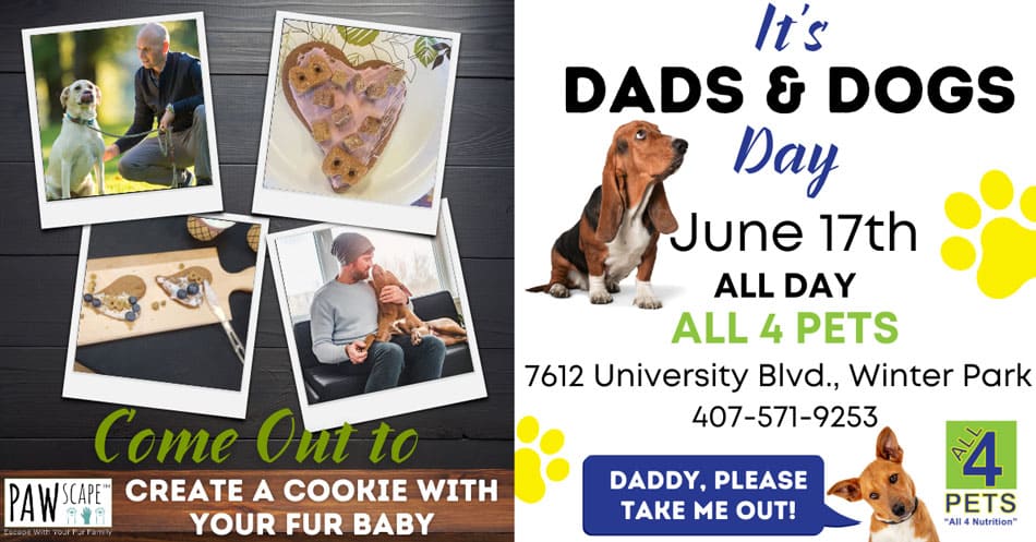 Dad's and Dogs Day | June 17th, Winter Park, FL.