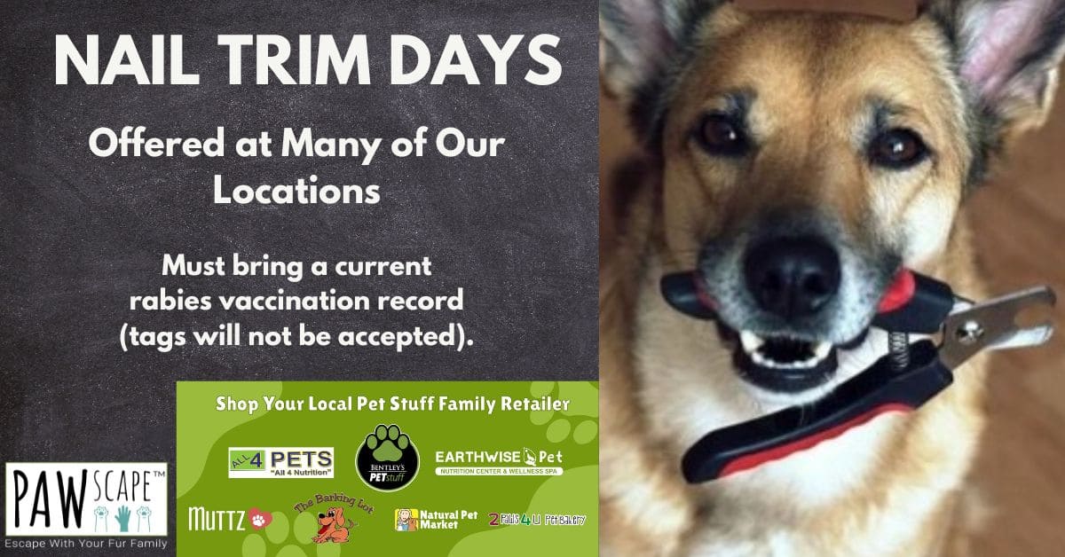 Nail Trim Days | Offered at Many of Our Locations