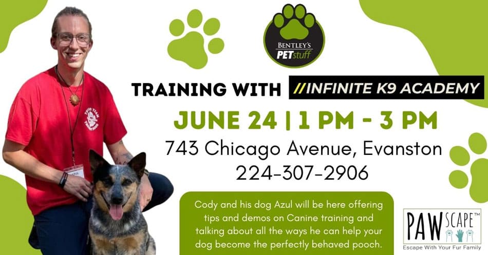 Dog Training Tips and Demo PAWscape™ Event | June 24th, Evanston, IL.