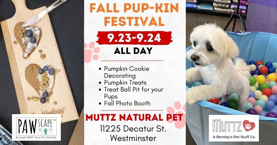 Fall Pup-Kin Festival Free PAWscape™ Event | September 23rd - 24th, Westminster, CO.