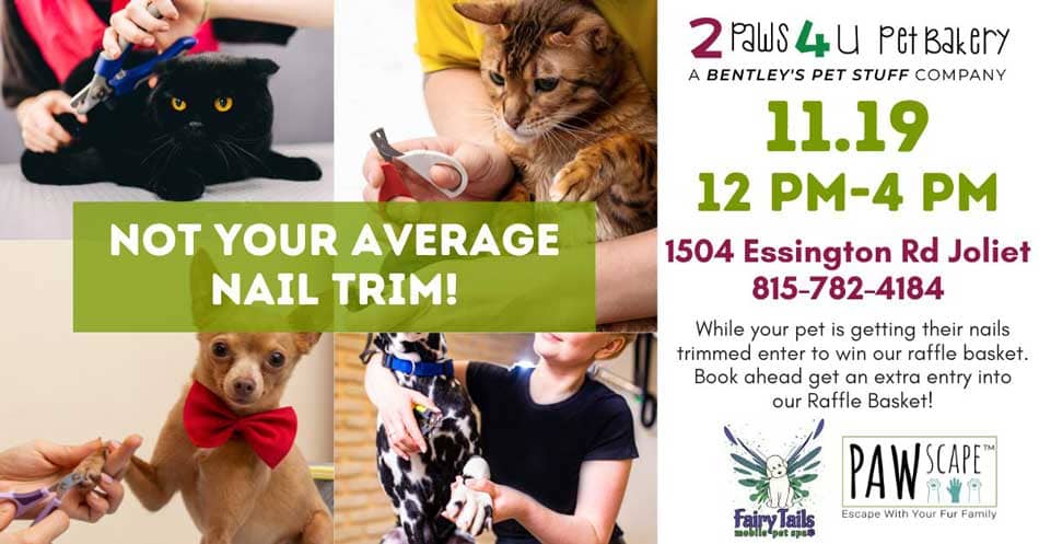 Nail Trim PAWscape™ Event with Fairy Tails | November 19th, Joliet, IL.